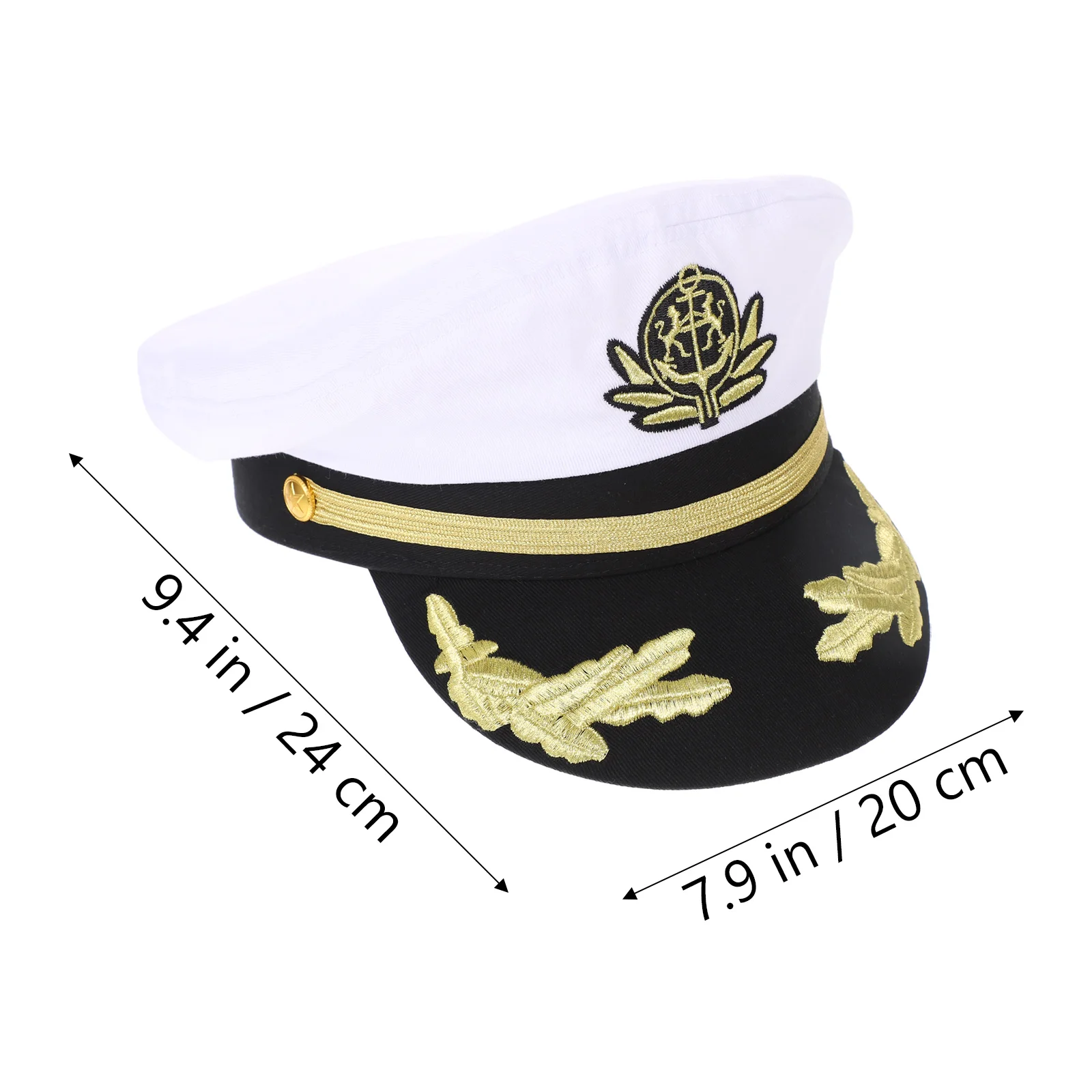 

Adjustable Captain Hat Cotton Sailors Hats for Men Women Boating Party Supplies Costume UV Protection Sailboat