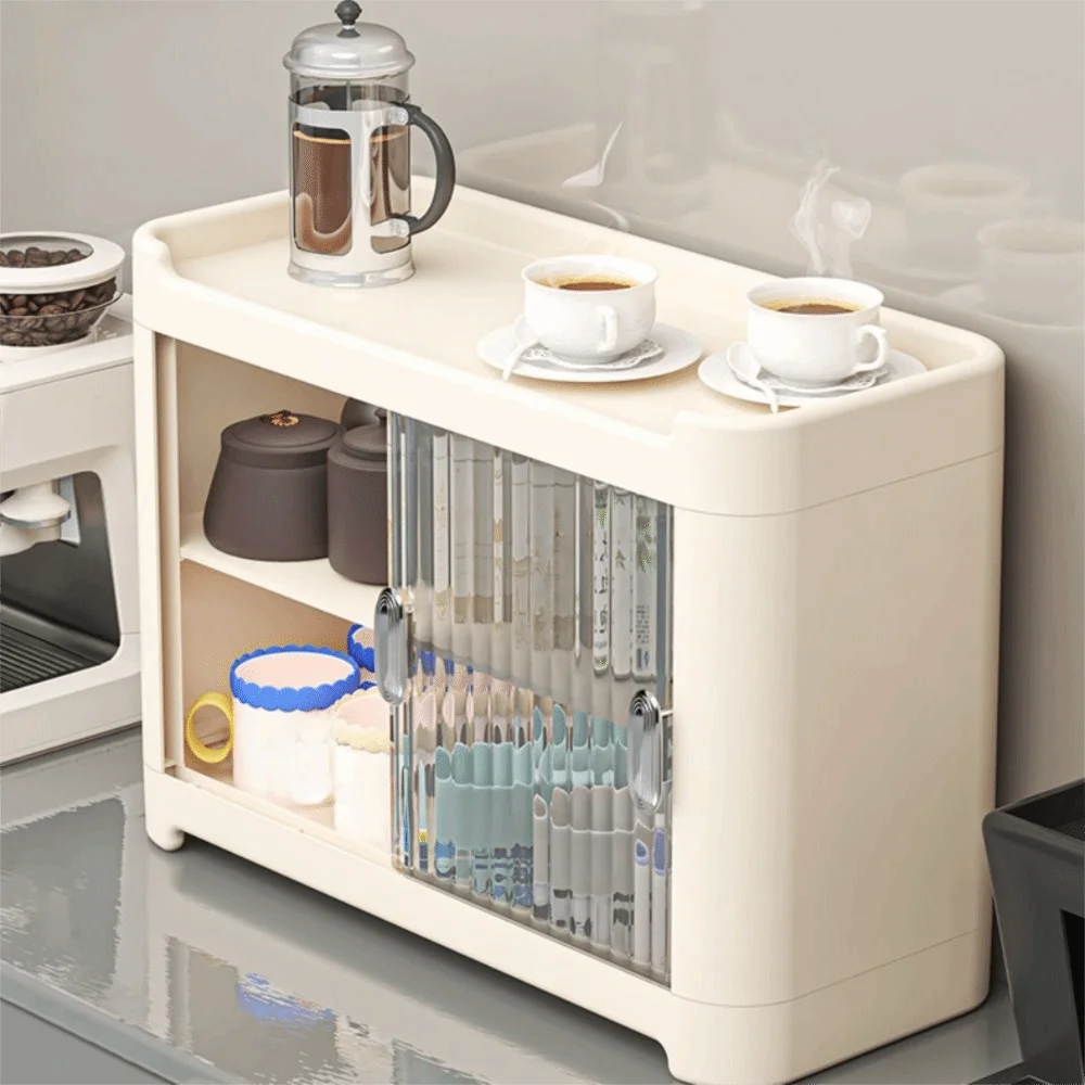 

Dust-Proof Water Cup Holder Space Saving Display Cabinet Kitchen Organizer Multi-Functional Cup Storage Box Tableware Locker
