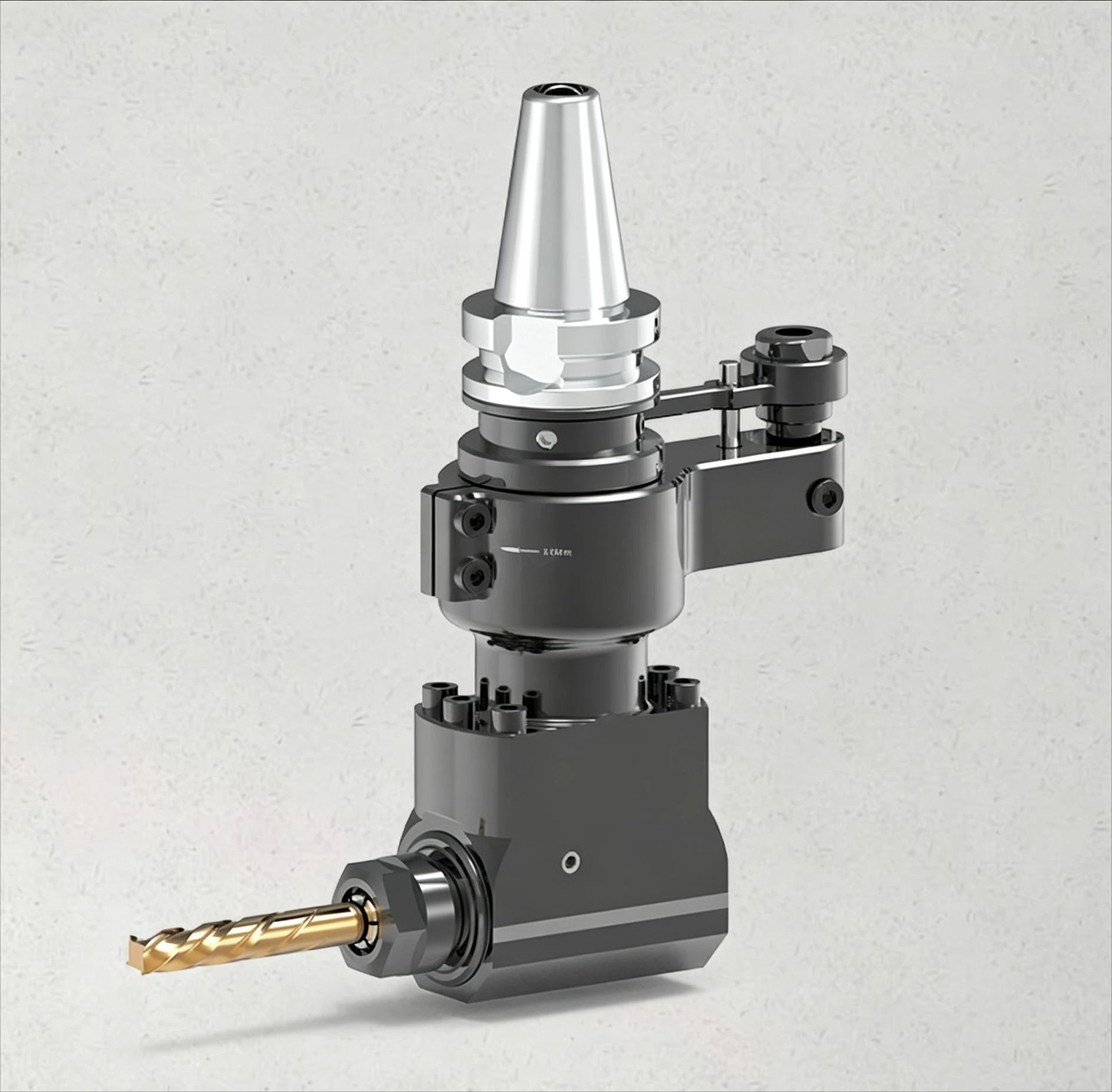 Right Angle Head High Precision BT30 D100 16L 90 Degree CNC Side Milling Spindle Small High Speed Machine Tool Attachment