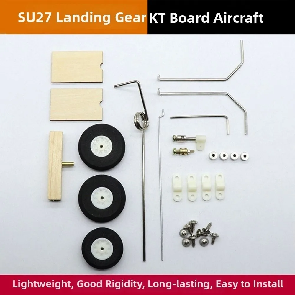 1Set Plastic&Metal KT Board Aircraft 25-30mm SU27 Remote Control Airplane Front Wheel Steering For Fixed-wing Aircraft Model