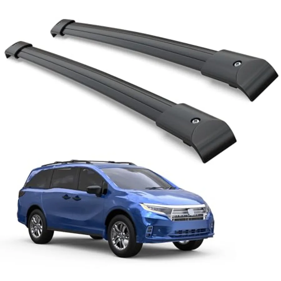 

Aluminum Roof Rack Cross Bars 165lbs Load Ccity for 2005-2010 Honda Odyssey Rooftop Luggage Carrier Rack Compatible with Bike C