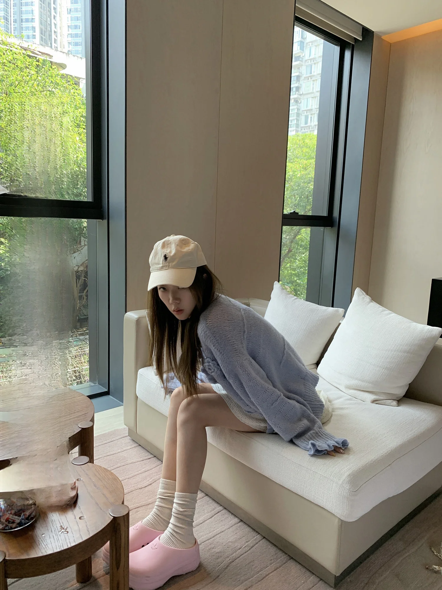 

Sweet Sle Alice Dr Cardigan Design 3D Flower Thin Sweet Knitted Sweater Nylon Acrylic Wool Blend Long Sve Regular Length