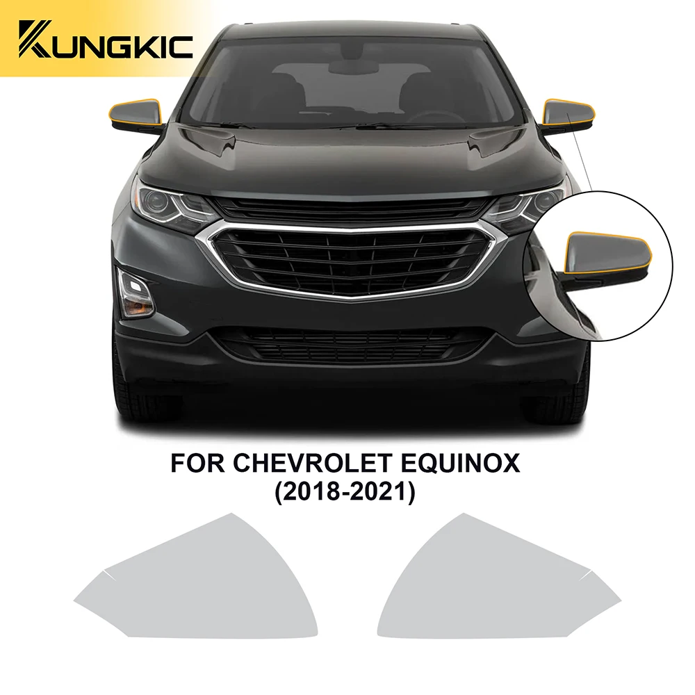 KUNGKIC Rearview Paint Protection Film for Chevrolet Equinox 2018-2021 Pre Cut Clear Kit Bra Transparent PPF 8.5mil Body Sticker