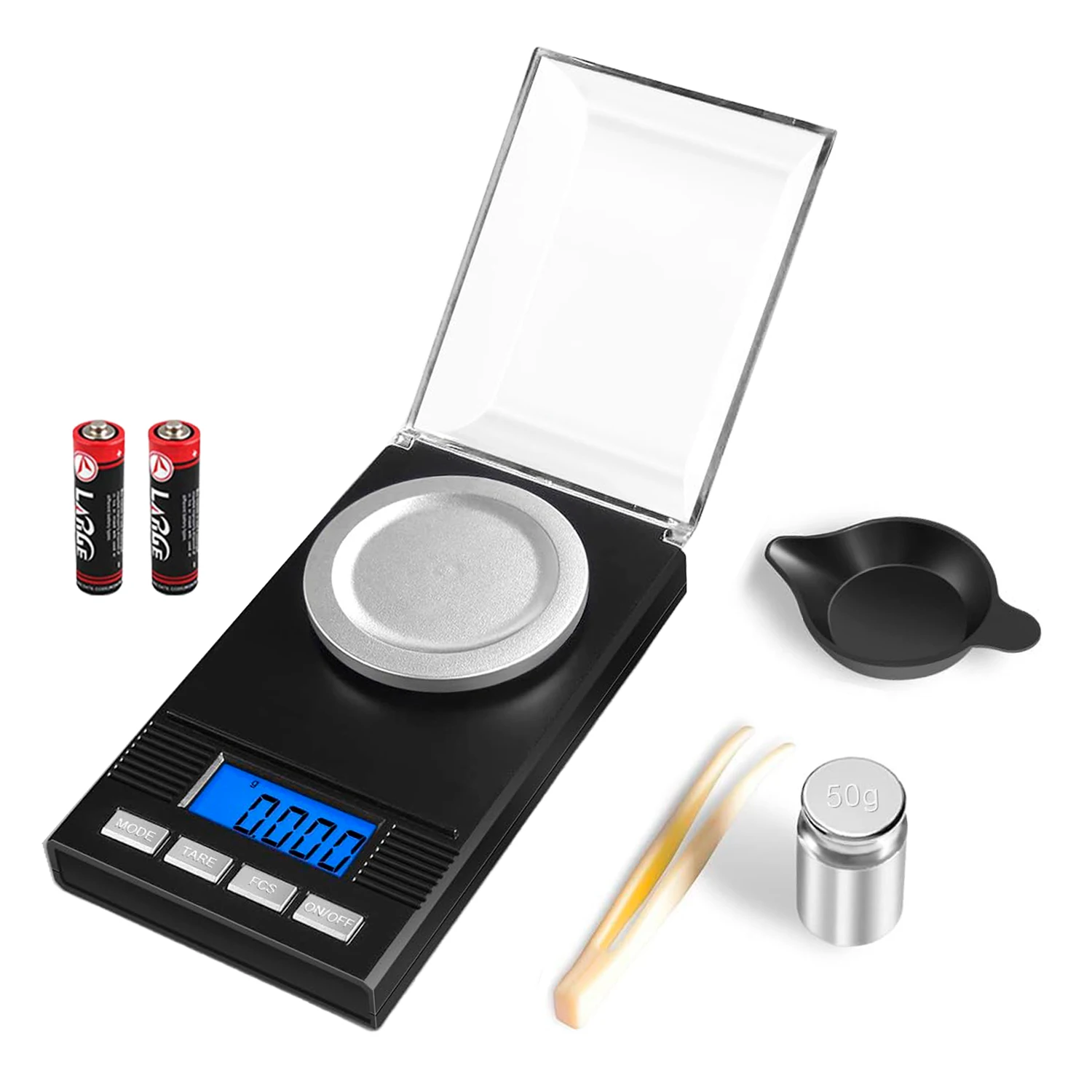 Balança Digital de Joias com Display Digital Led Mini Portátil de Alta Precisão Miligramas 0001 Gramas Balança de Joias de Bolso