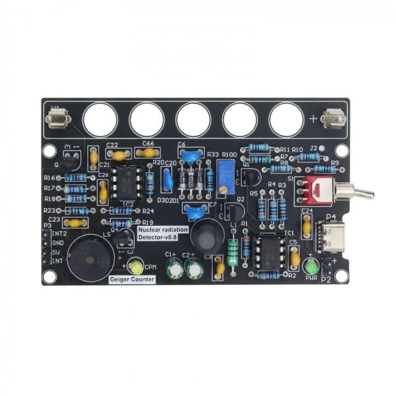 M4011 DIY Assembled Open Source Geiger Counter_v0.8 Geiger Meter Radiation Detector Meter