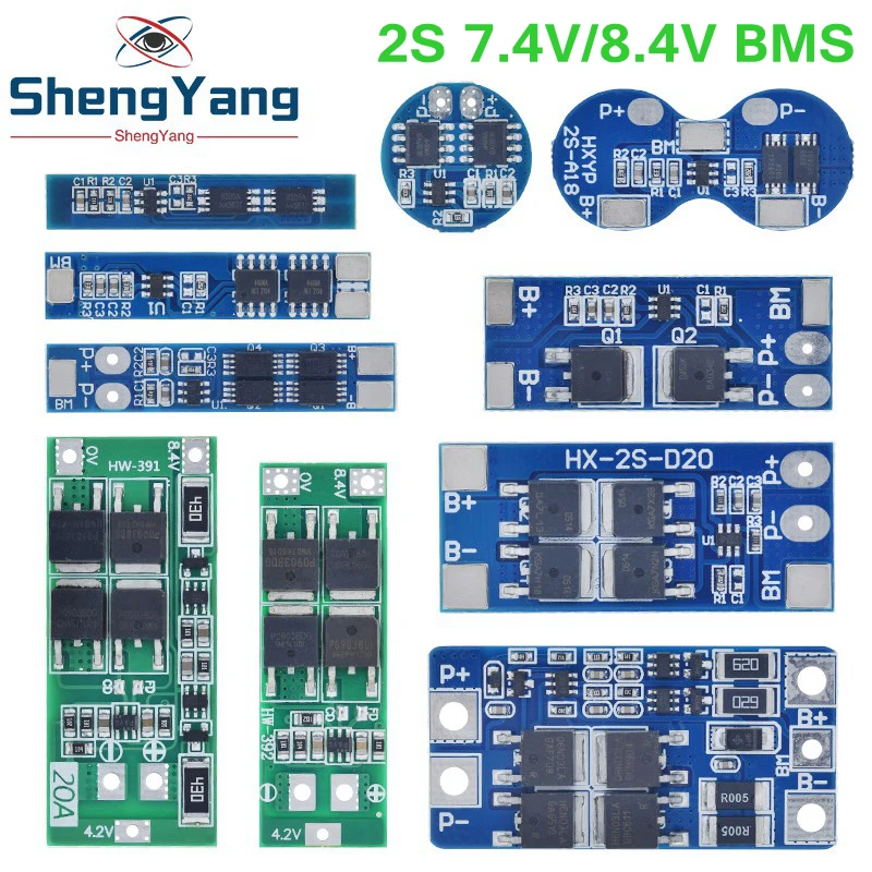 TZT 2S 3A 4A 5A 8A 10A 13A 20A 7.4V 8.4V Li-ion 18650 Lithium battery protection board / BMS board Standard / Balance