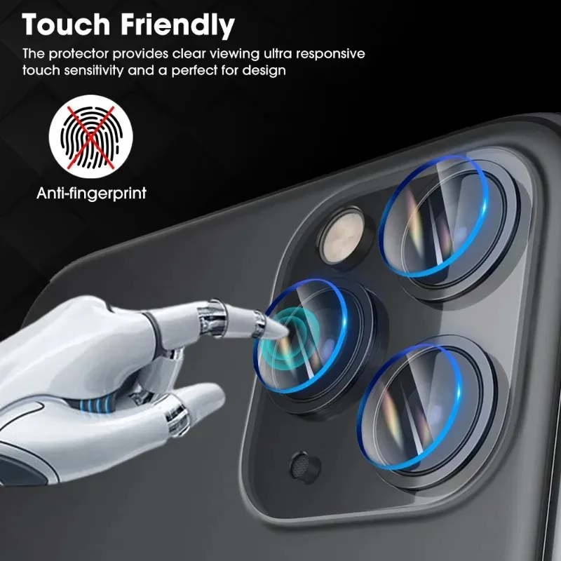 Película de vidro temperado para iphone 15, 15plus, 15pro, max, antiriscos, protetor de câmera traseira, série 15