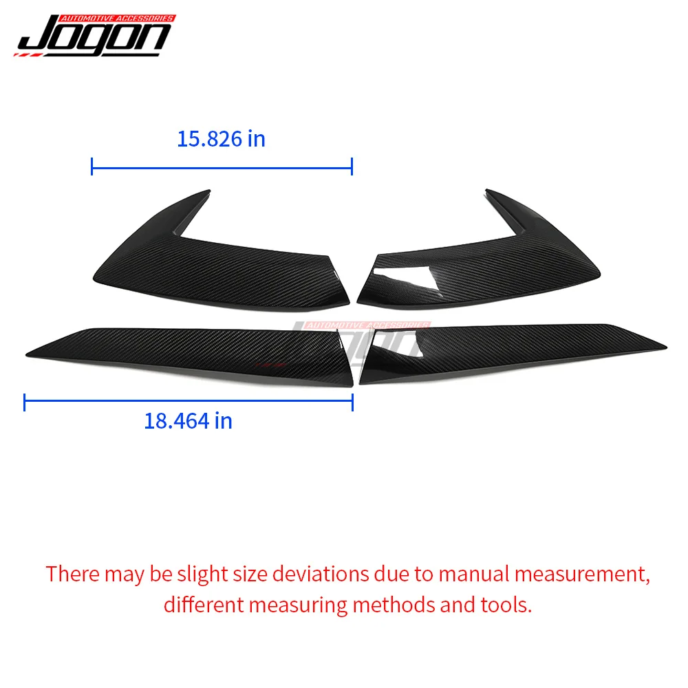 Carbon Fiber Trim For Chevrolet Chevy Corvette C8 Stingray Coupe Car Door Handle Cover Side Skirt Body Spoiler Canards Splitter