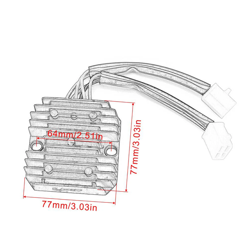 Regulator Rectifier For Kymco 125 200 250 Xciting Grand Dink Heroism Yager Spacer People Entretoise 31600-KAM1-009