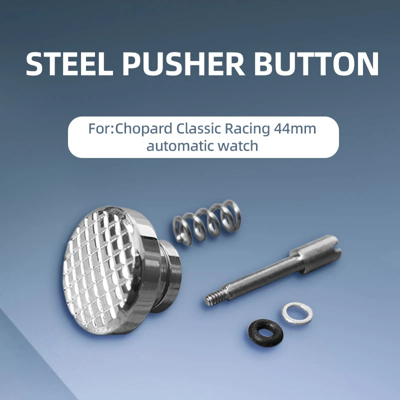 Steel Watch Pusher Button Timer Button for Chopard Classic Racing 44mm Chronograph Watch