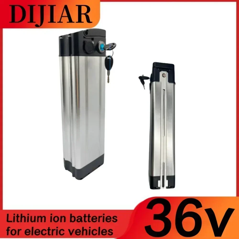 2024 New 36V Lithium Battery Silver Fish 36v20ah30ah Suitable for 250-800W Universal Large Capacity Long Range