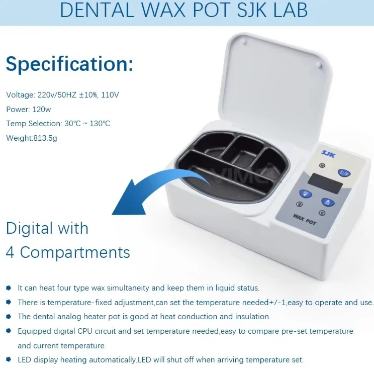 

Y Wax Heater Pot 4-slot Paraffin Meltings Portable Laboratorys Equipment Hotsale Labs Equipment