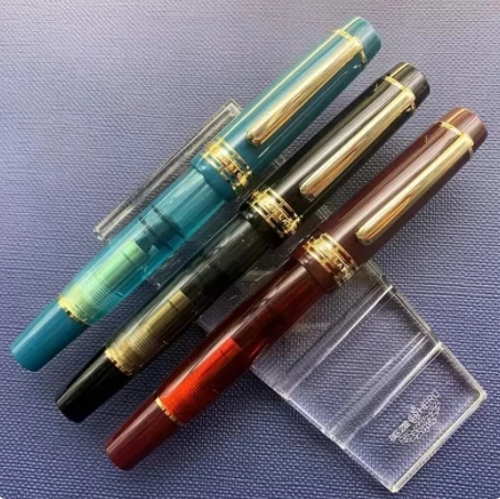 New Wing Sung 630 Brief Fountain Pen Iraurita Nib 0.5~0.7mm Nib Piston Resin Gold Clip Pen Stationery Business Writing Gifts