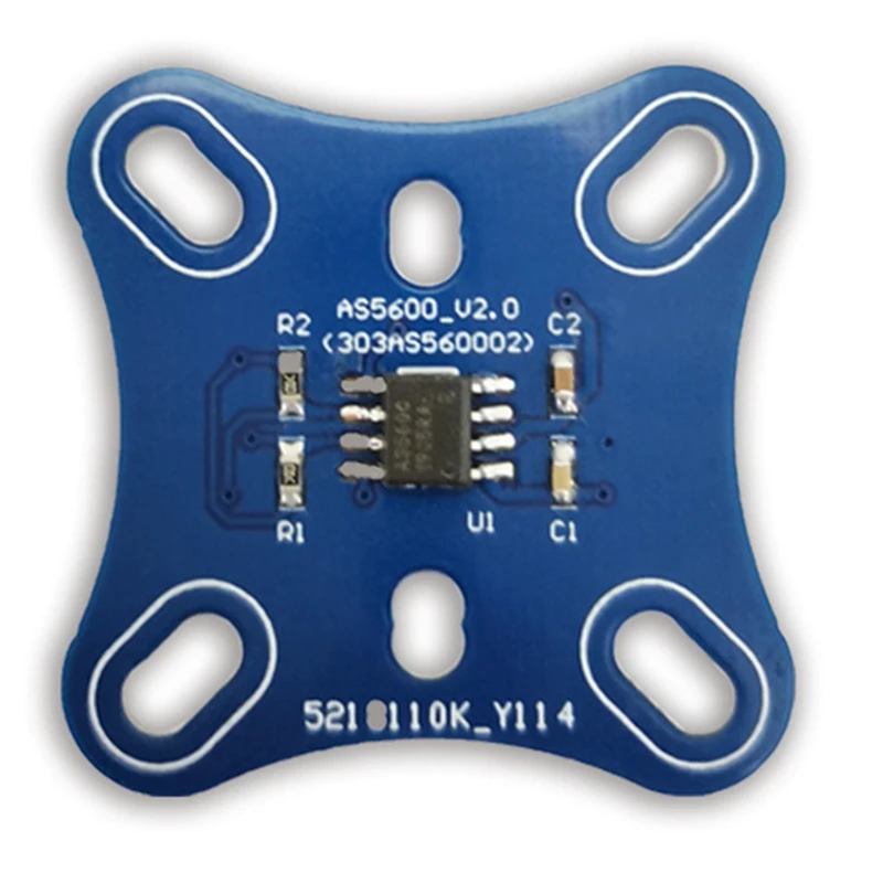 AS5600 modul Encoder magnetik, modul Sensor pengukuran sudut induksi magnetik FOC 12bit Sensor presisi tinggi