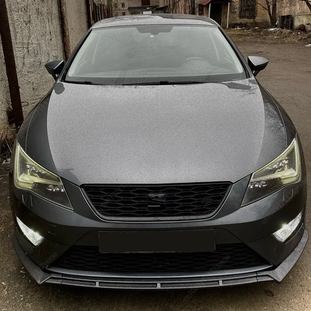 

Комплект из 3-х сплиттеров-диффузоров переднего бампера для Seat Leon 3 MK3 5F TDI TSI ST SC 2012-2016, тюнинг-комплект, спойлеры из ABS-пластика, аксессуары