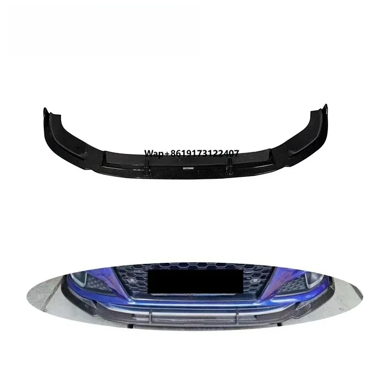 

Dry Carbon Fiber High Quality Car Front Bumper Lips Wing Splitter Front Lip for A4 S4 B9 2017-2019