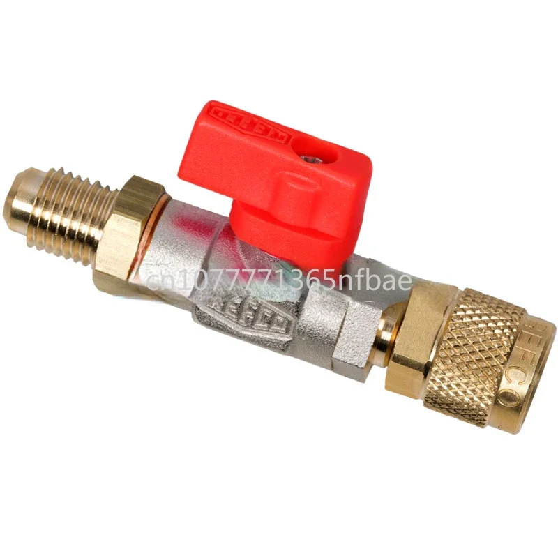 

1/4 Inch Inside To Outside Joint Fluorinated Pipe Connection Small Manual Ball Valve Refrigeration and Air Conditioning