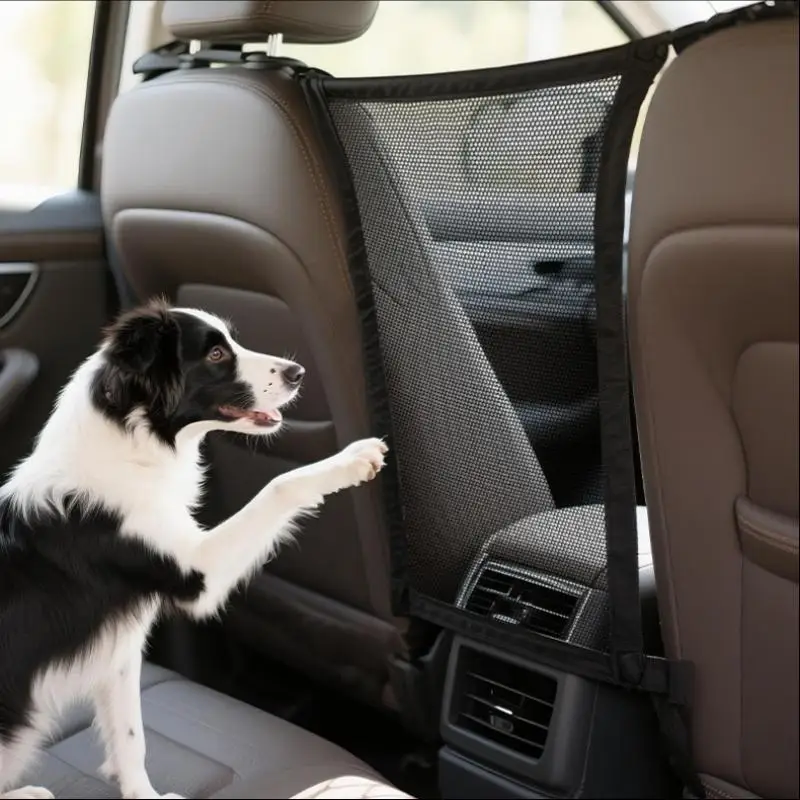 Car Trunk Fence Pet Dog Cat: Isolation Protective Net Sturdy Durable Elastic Safety