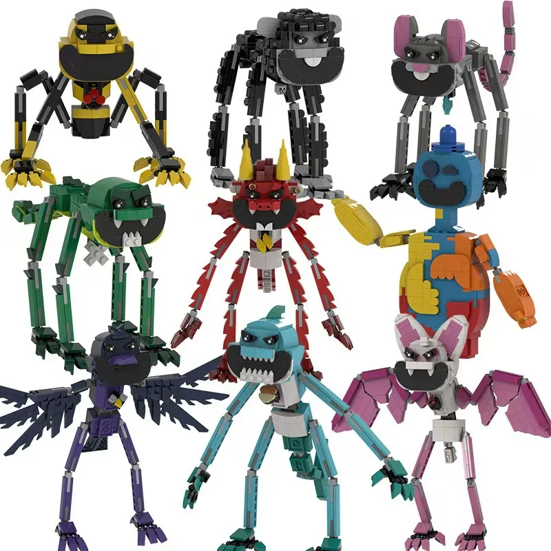 New Anime Character Poppy playrimes Chapter 4 Figure Simon Smoke/Baba Chops/Maggie Mako/Doey/Pianosaurus Building Block Set Toys