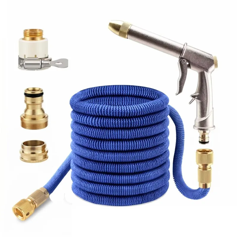 

New Expandable Magic Hose High Pressure Car Wash Telescopic Hose With Spray Gun Set Outdoor Watering Irrigation Tool Garden Hose