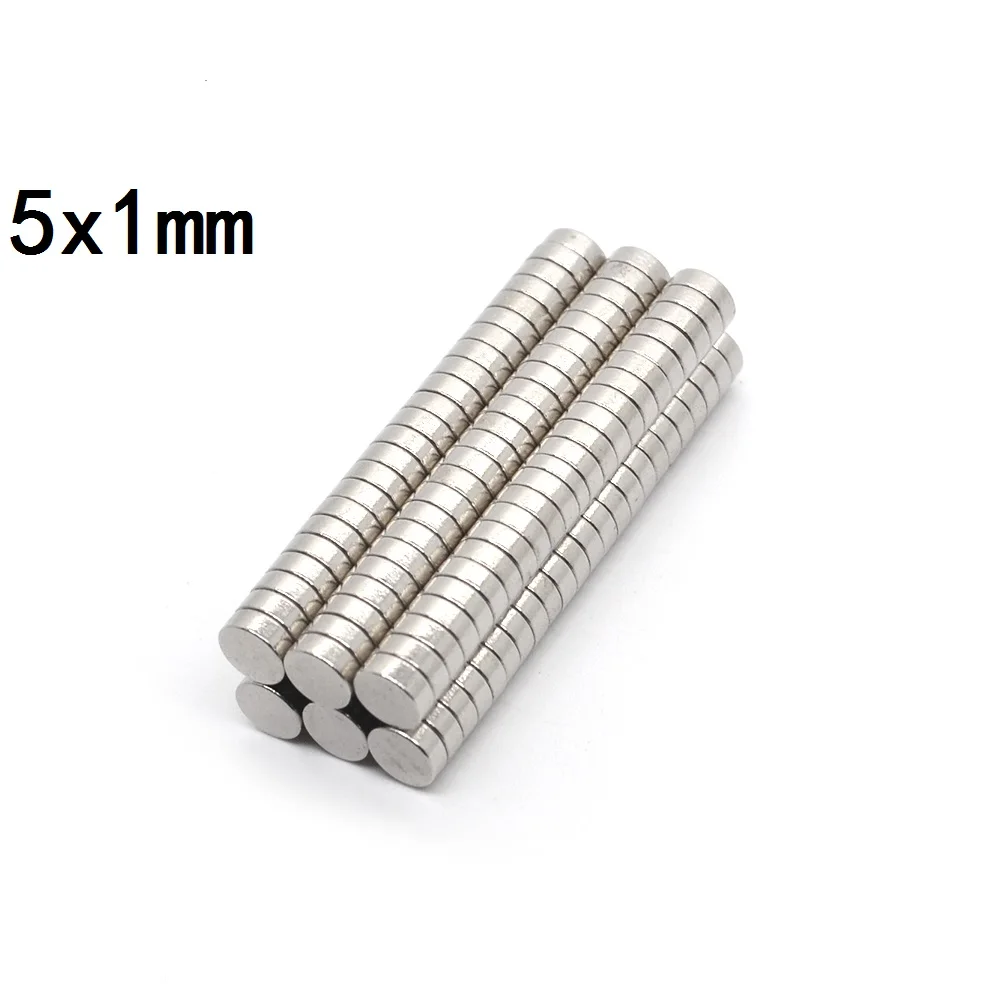 

5~5000pcs 5x1 Mini Small Round Magnets 5mmx1mm Neodymium Magnet strong 5x1mm Permanent NdFeB Magnets Disc 5*1 electro magnetics