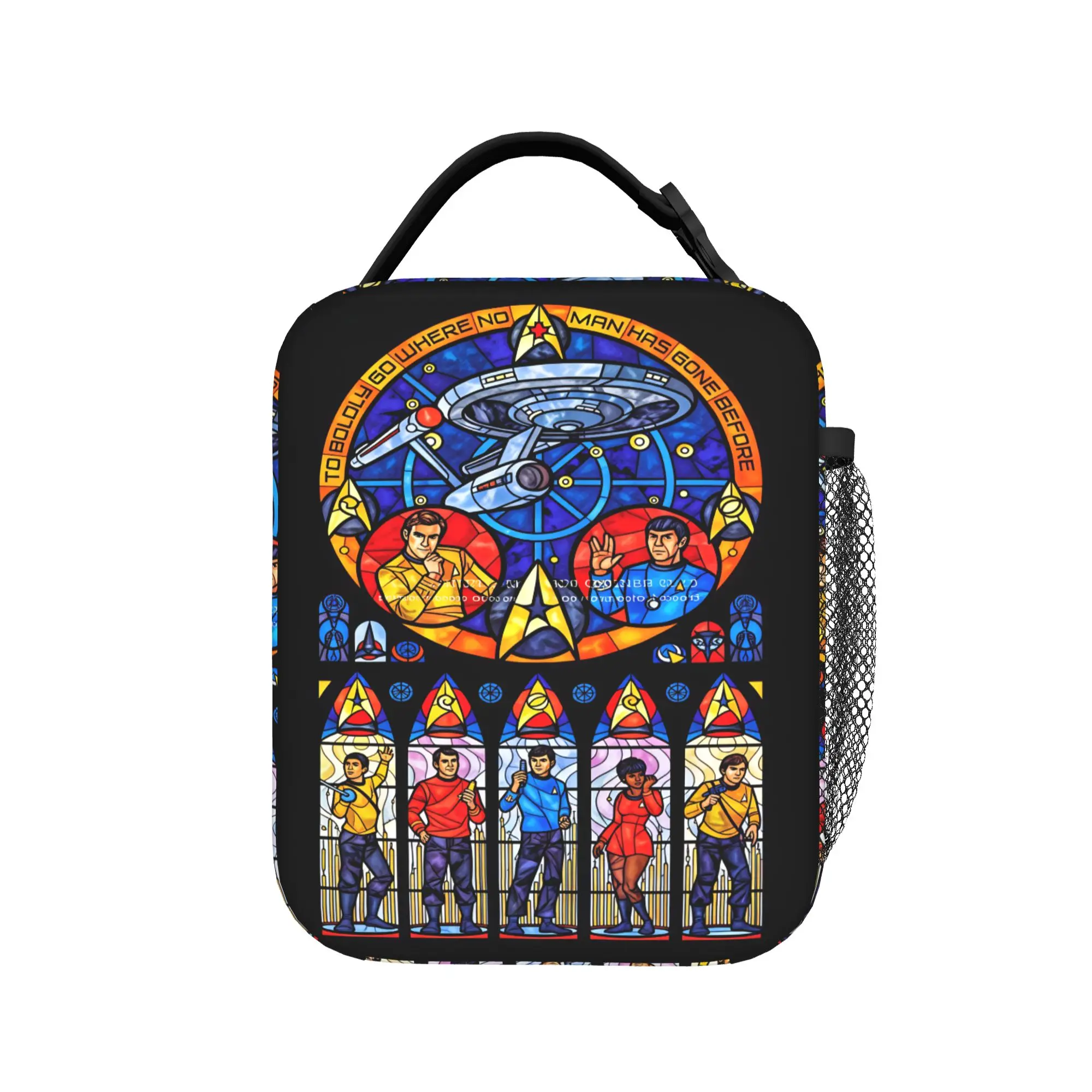 S-Star T-Trek Ship Movie  Lunch Bag  Portable Lunch Box Men School  Design Cooler Bag Fashion Oxford Thermal Tote Handbags