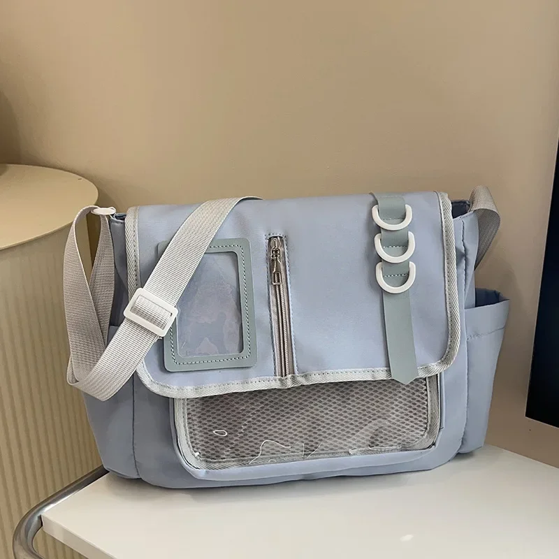 Y2K اليابانية لتقوم بها بنفسك شارات عرض Plaat Ita Harajuku Schooltassen ل Meisjes جديد شفاف Itabag Schouder Crossbody Tas