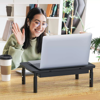 Adjustable Monitor Stand Riser PC Monitor Holder Laptop Cooling Bracket Computer Monitor Stand with Storage Drawer