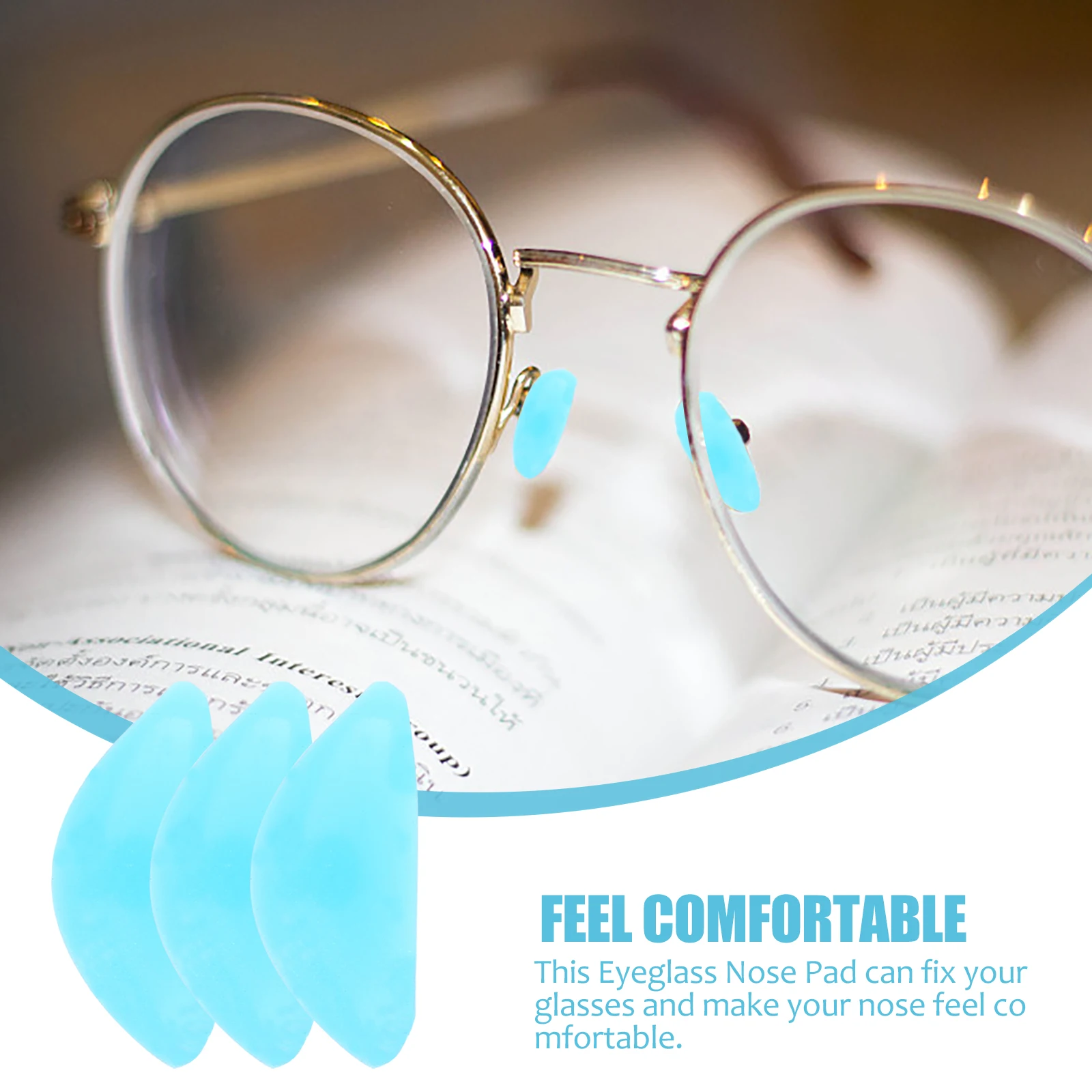 

10 Pairs Nose Pads Buckle Soft Silicone Anti Slip Comfort Glasses Supplies Sunglasses Work Practical