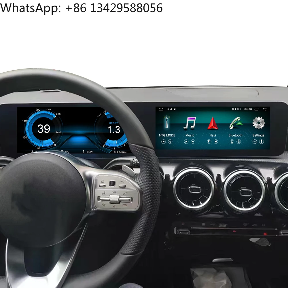 

Carplay for Mercedes-Benz A180 2017-2020 Car GPS Navigation Multimedia Video Player Display Screen