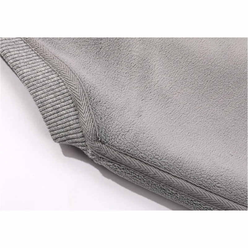 Logo personalizzato Inverno Nuovi uomini Ispessimento Top caldi Girocollo Moda Manica lunga Personalità Felpe Tinta unita Taglie forti