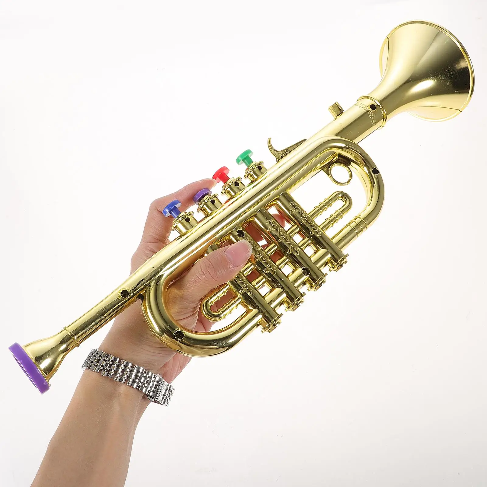 

Plastic Small Trumpet Toys for Kids Children Musical Instrument Party Supplies Birthday Gift Lightweight Durabl