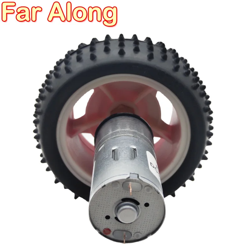 Micro Electric Geared Motor DC 6V12V24V 12 To 1360RPM Reversible DIY Toy Accessories Wheel Set Use For Smart Toy Car Robot etc.
