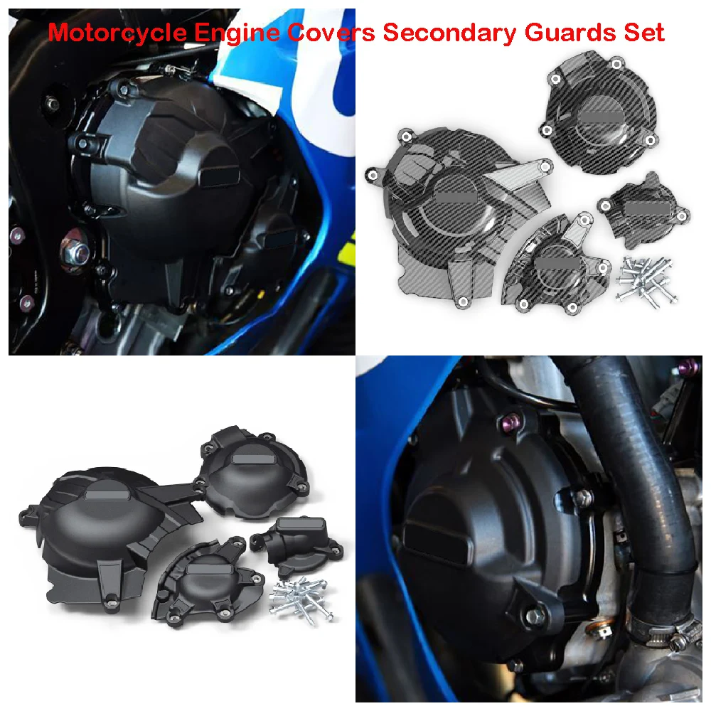 

Fits for Suzuki GSX-R 1000 GSXR 1000R GSX-R1000 GSXR1000 ABS 2017-2024 Motorcycle Engine Cover Set Stator Case Guards Protection