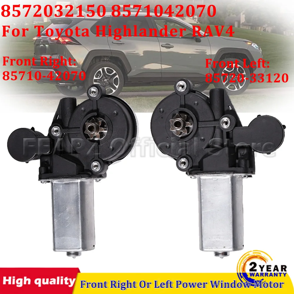 

8572032150 8571042070 1Pc Front Right Or Left Power Window Motor Electric Glass Lifter Motor 2 Pins For Toyota Highlander RAV4