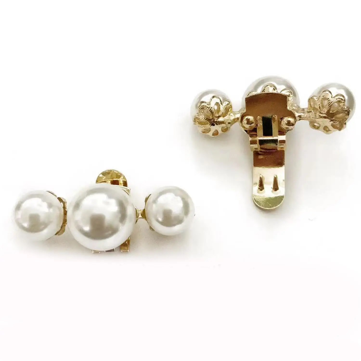 1Pc Lady Shoe Pearl Clip Decorative Clips Wedding Women Bride High Heel Removable Charm Buckle Clamp Shoe Decorations image 3