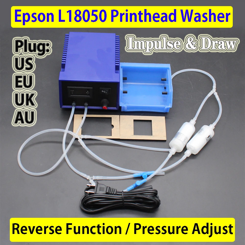 Printhead Washing Clean Device Unblock Circulation Washer Kit For Epson L18050 L8050 L1800 L805 1390 L800 Print Head Repair Tool