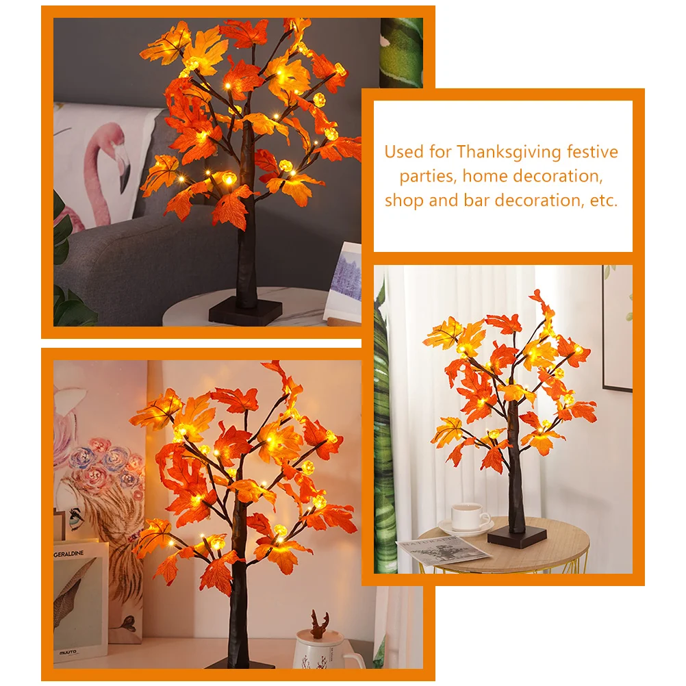

Lamp Light Artificial Tabletop Lamps Aesthetic Abs Branch Indoor Lights Fall Decorations Office