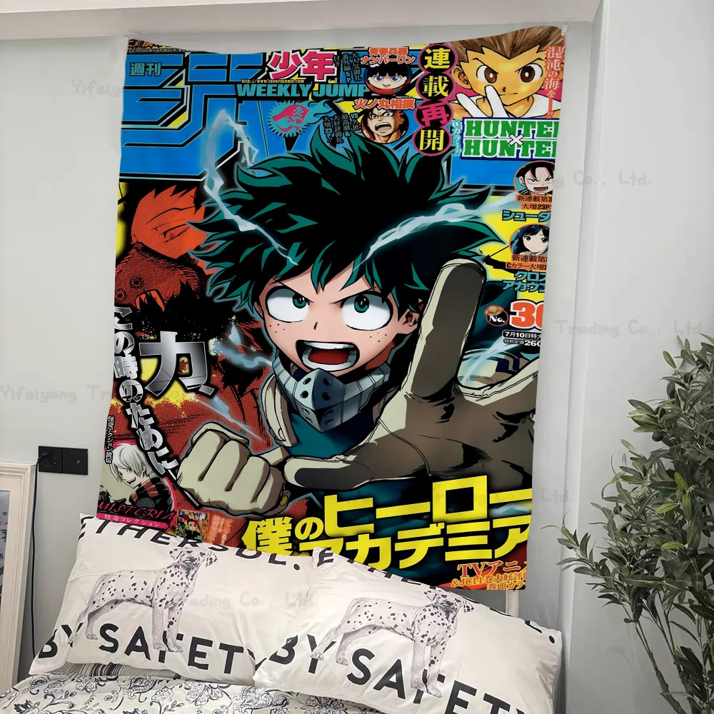 

Chainsaw Man JOJO My Hero Academia Death Note2 Anime Tapestry Art Science Fiction Room Home Decor Wall Art Decor