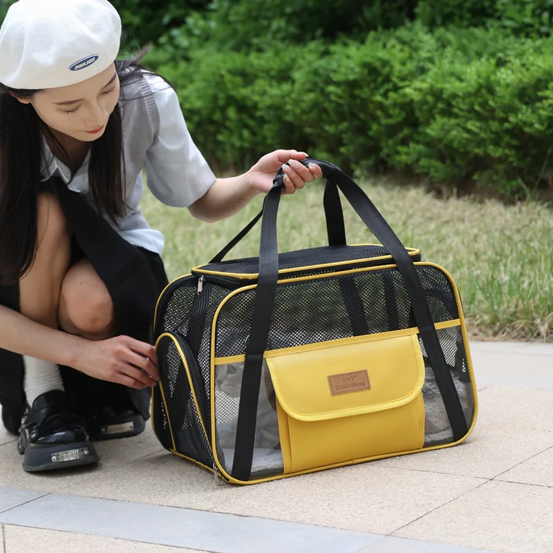 Bolsa de transporte portátil en Oxford para perros y gatos: hombro - imagen 5