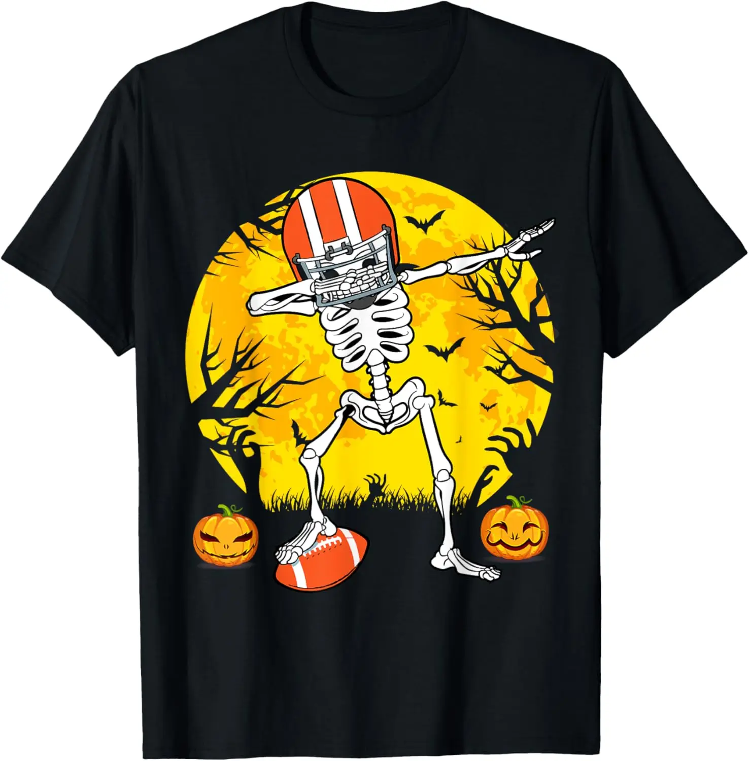

New t-shirt - American Football Dabbing Skeleton Halloween Football T-Shirt
