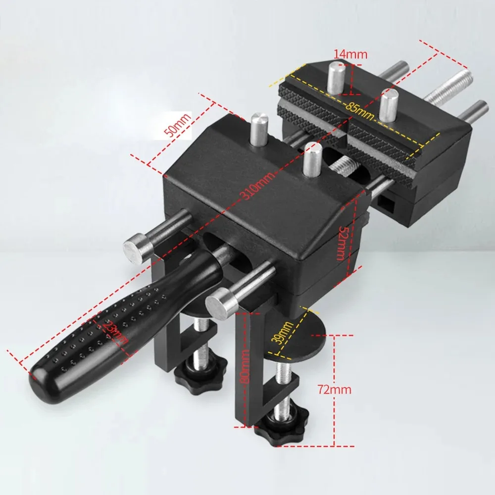 Tp Woodworking Working Table Vise Mini Home Multi-Purpose Table Vice Woodworking Workbench Clamp Tool Grinding Drilling Jig