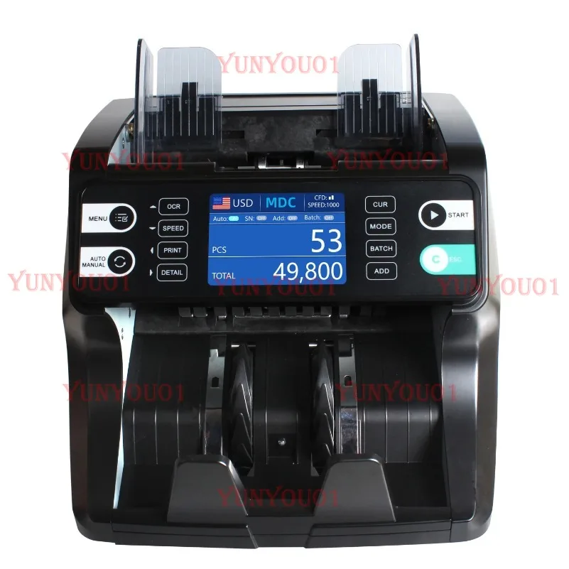 AL 926 Multi Currency Cash Registe Detector Money Counter Bill Counter Counting Machine LCD Display for EURO US Dollar AUD