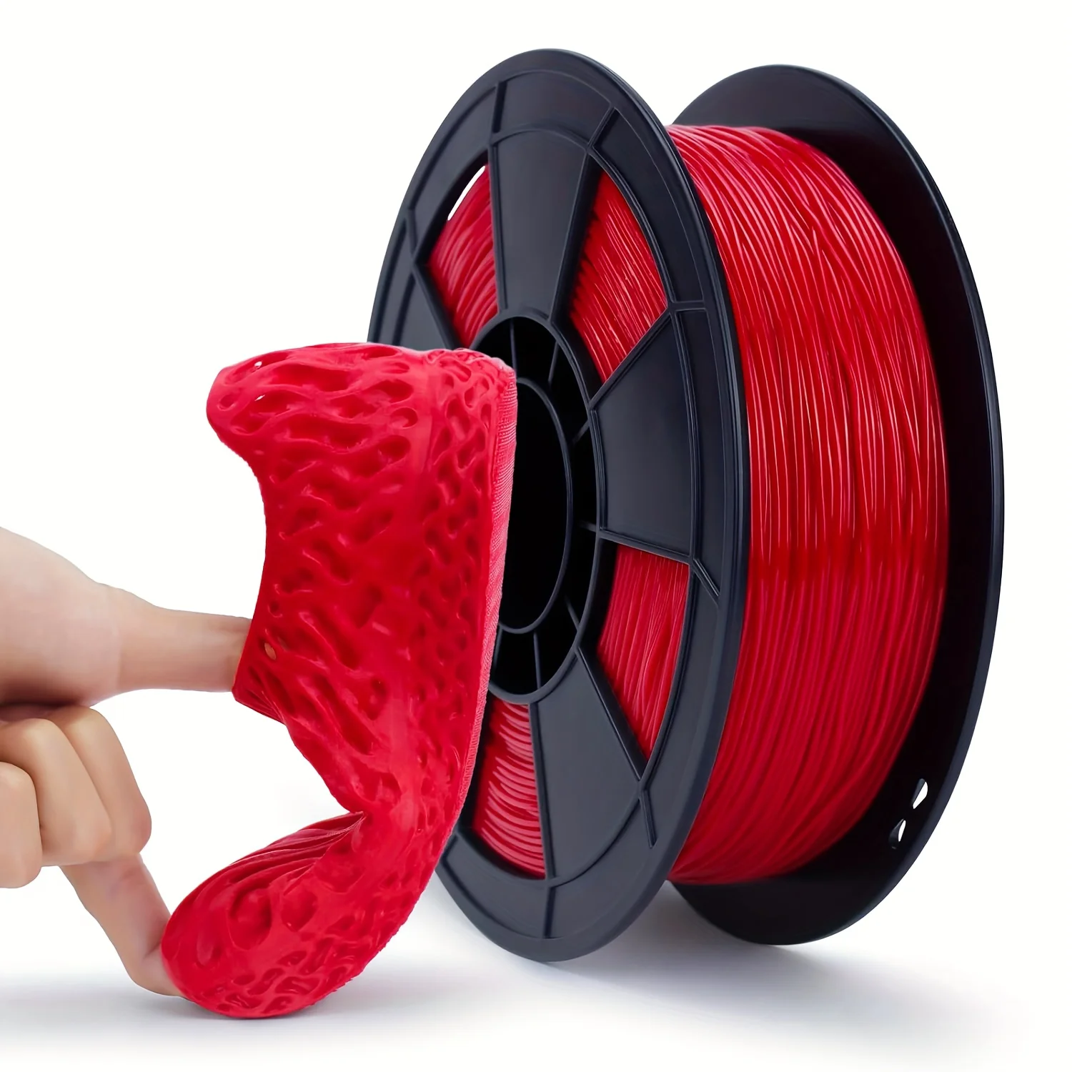 

TPU Filament 1.75mm, 95A TPU Flexible Filament 8.82oz, Soft 3D Printer Filament, 3D Printing Filament TPU Black, red, blue, 250g