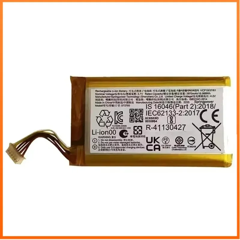 973760 3.7V 2970mAh 10.989Wh Replacement Battery for DJI Spark Remote Controller, Mavic Pro / Mavic Air Drone