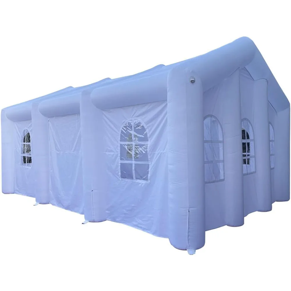 Large Inflatable Nightclub Cube Tent Inflatable Air Cube Tent House with Blower for Party Event Exhibition Show/Private Use