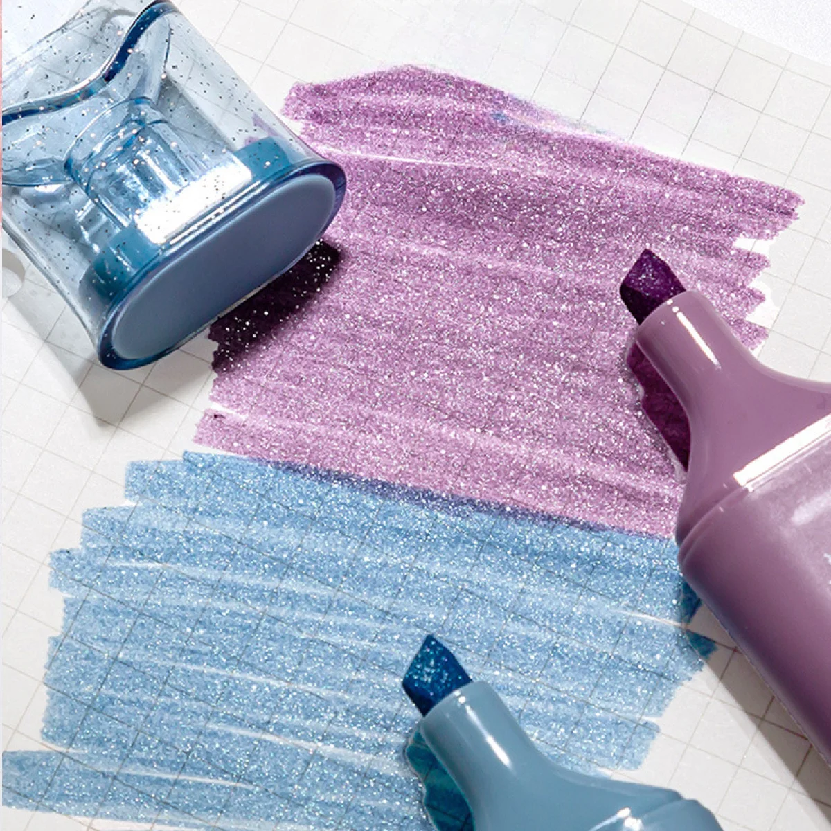 반짝이 컬러 샤이니 펜 세트, 반짝이는 하이라이터 마커, 그림 그리기, 미술 학교 금속 반짝이, 4mm 브러시, 4 개