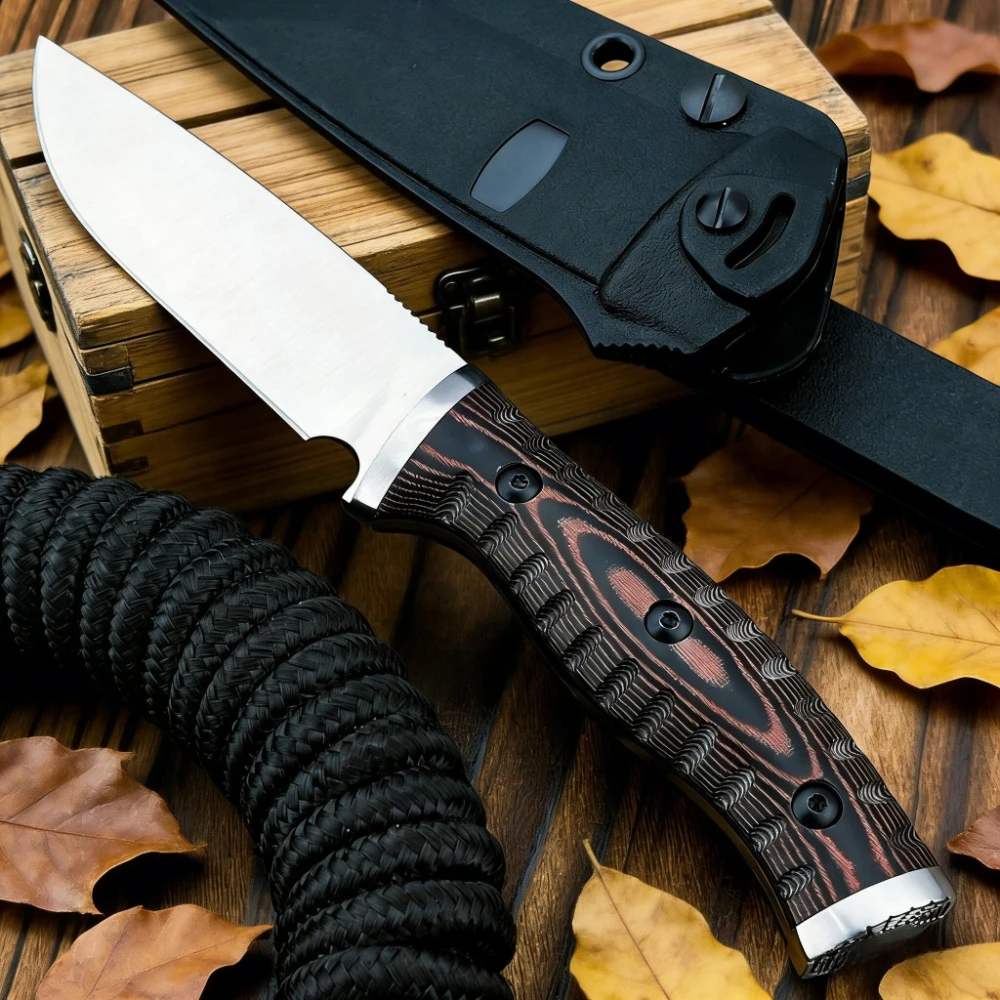 

With Sheath 853 Tactical Fixed Blade Knife High Hardness D2 Blade G10 Handle Survival Outdoor Knife Camping Knife Hunting Tools