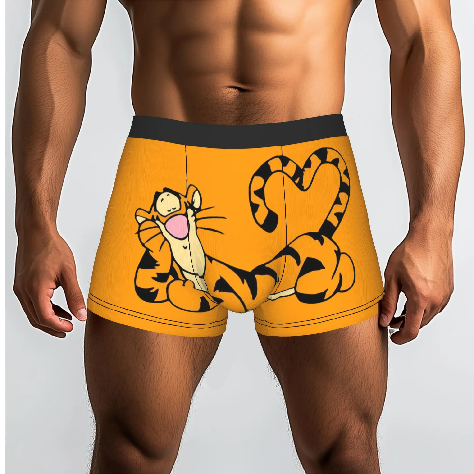 Customized My Friends Cartoon T-Tigger Pooh Boxer Shorts For Men 3D Print  Underwear Panties Briefs Breathable Underpants