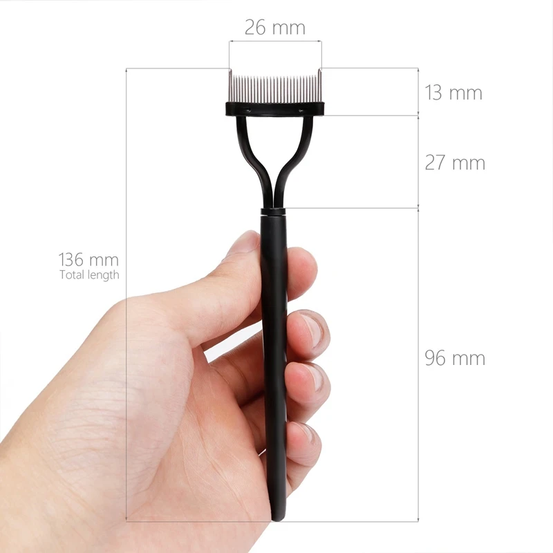 Eyelash Comb Curlers Makeup Mascara Applicator Eyebrow Grooming Brush Tool